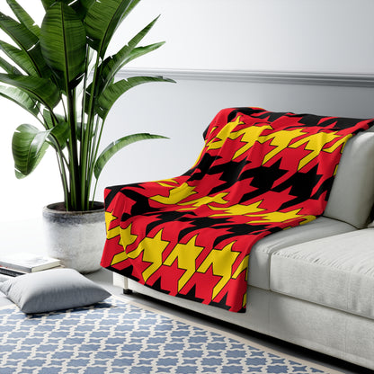 Belgium Retro Houndstooth Blanket Throw