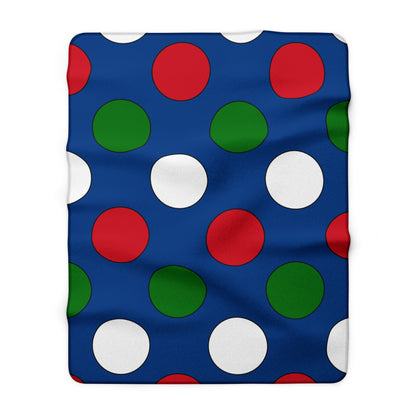 Belize Retro Polka Dots Blanket Throw