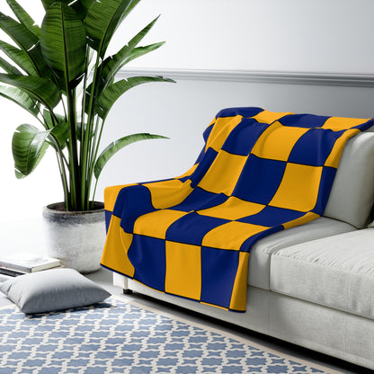 Nauru Retro Check Blanket Throw