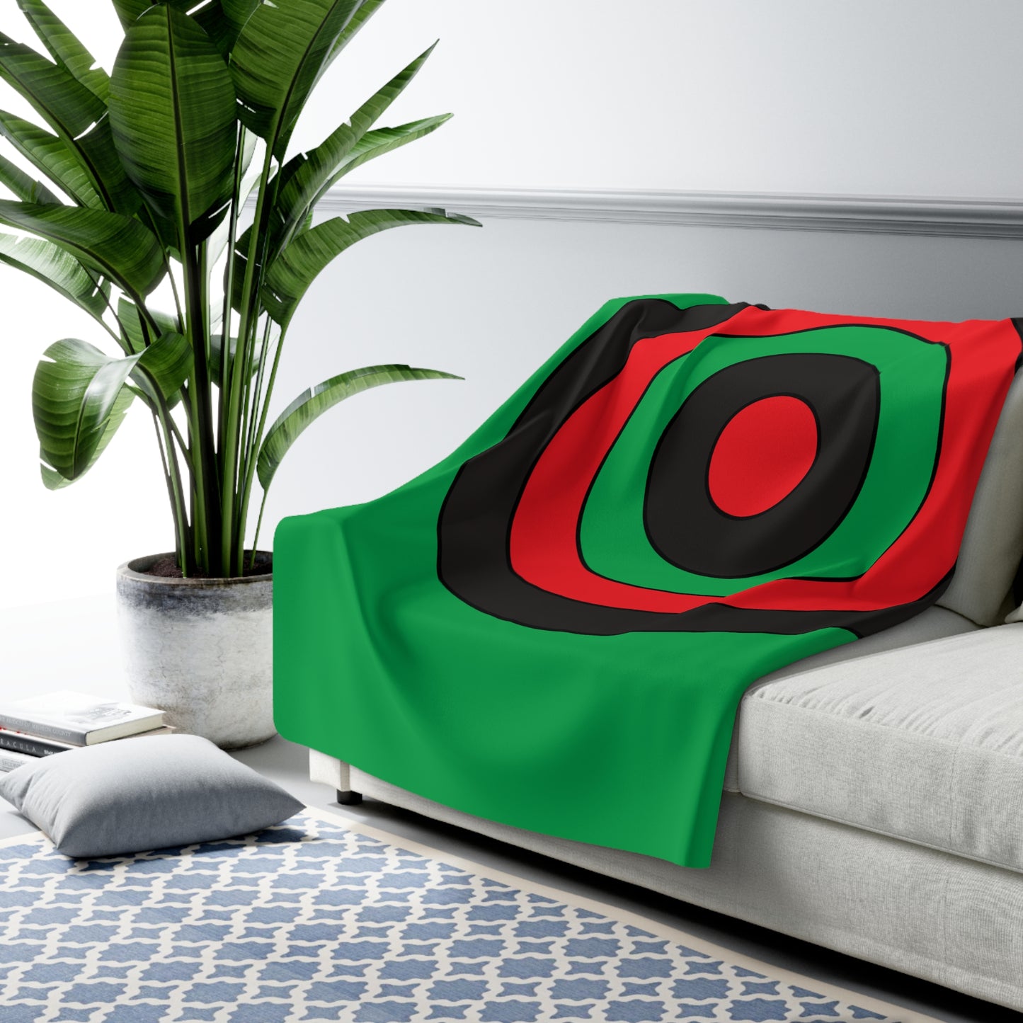 Martinique Retro Target Blanket Throw