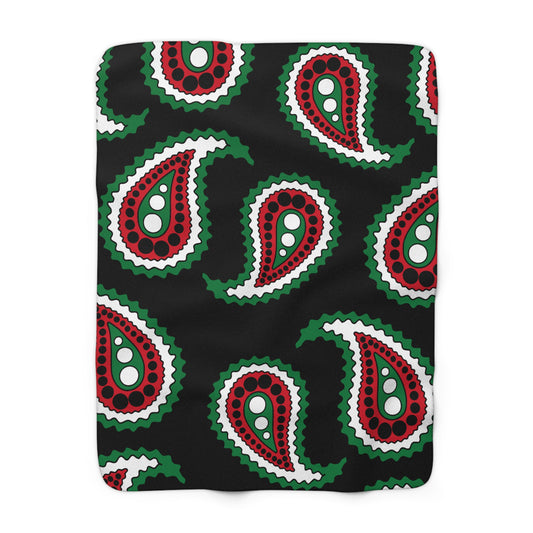 Syria Retro Paisley Blanket Throw