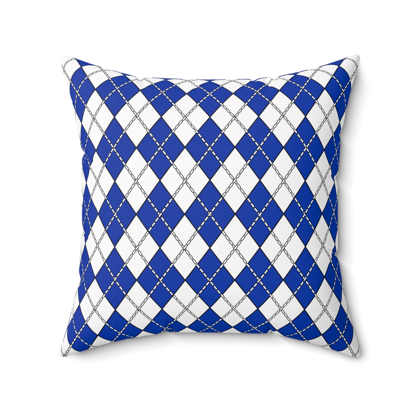 Uruguay Retro Argyle Cushion Pillow