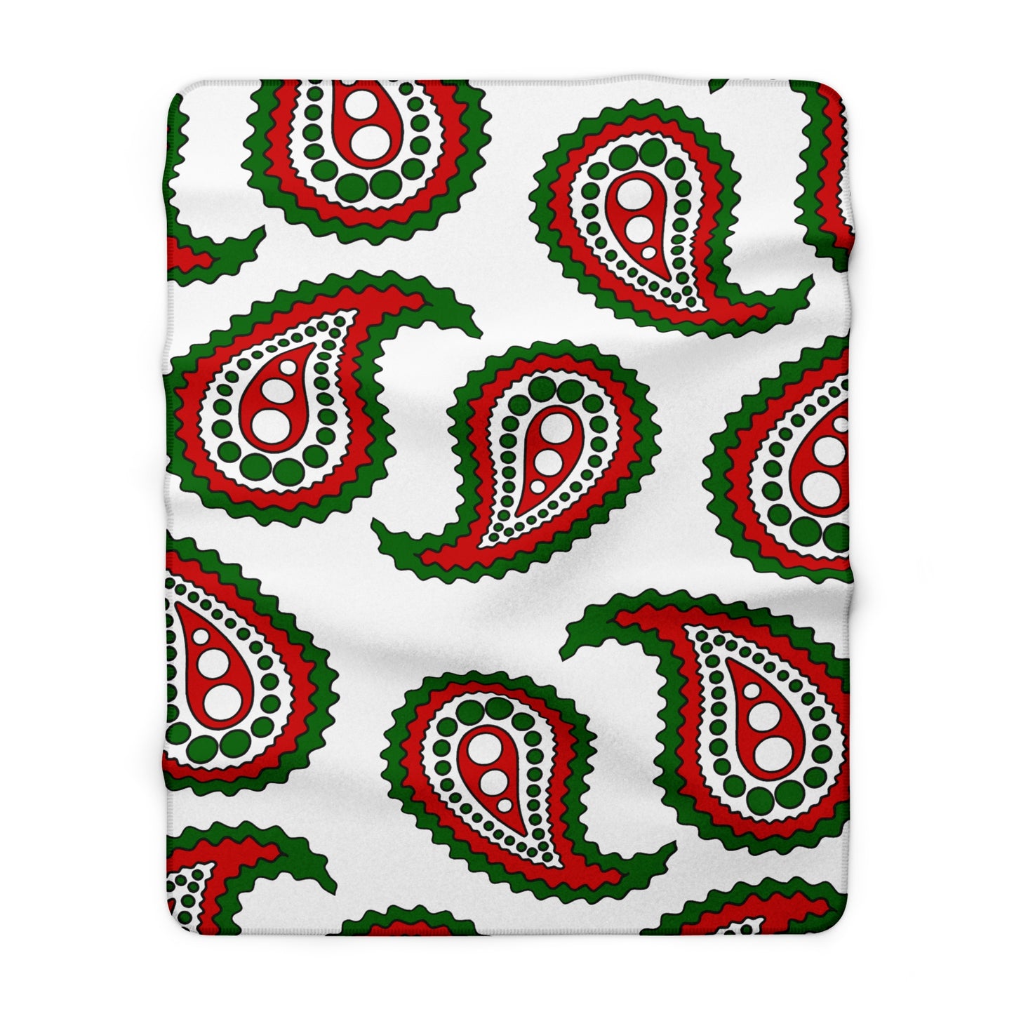 Tajikistan Retro Paisley Blanket Throw