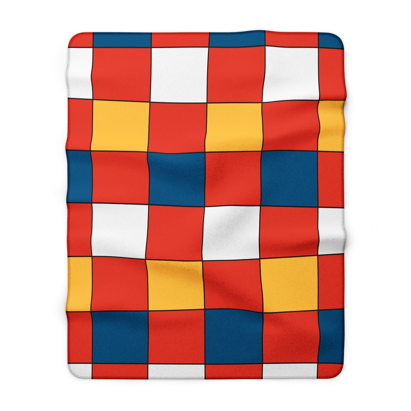 Kiribati Retro Check Blanket Throw