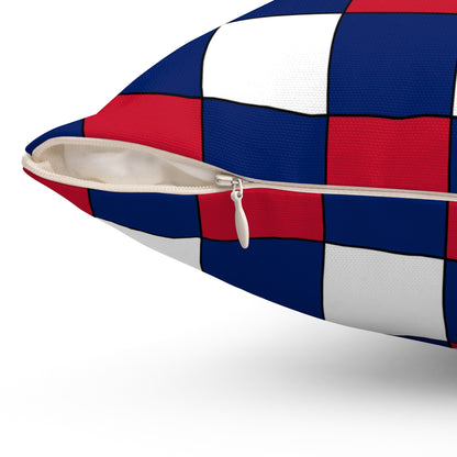 Anguilla Retro Check Cushion Pillow