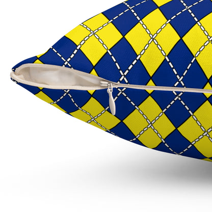 Curacao Retro Argyle Cushion Pillow