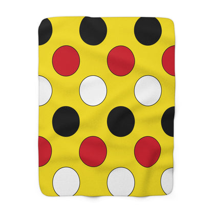 Brunei Darussalam Retro Polka Dots Blanket Throw