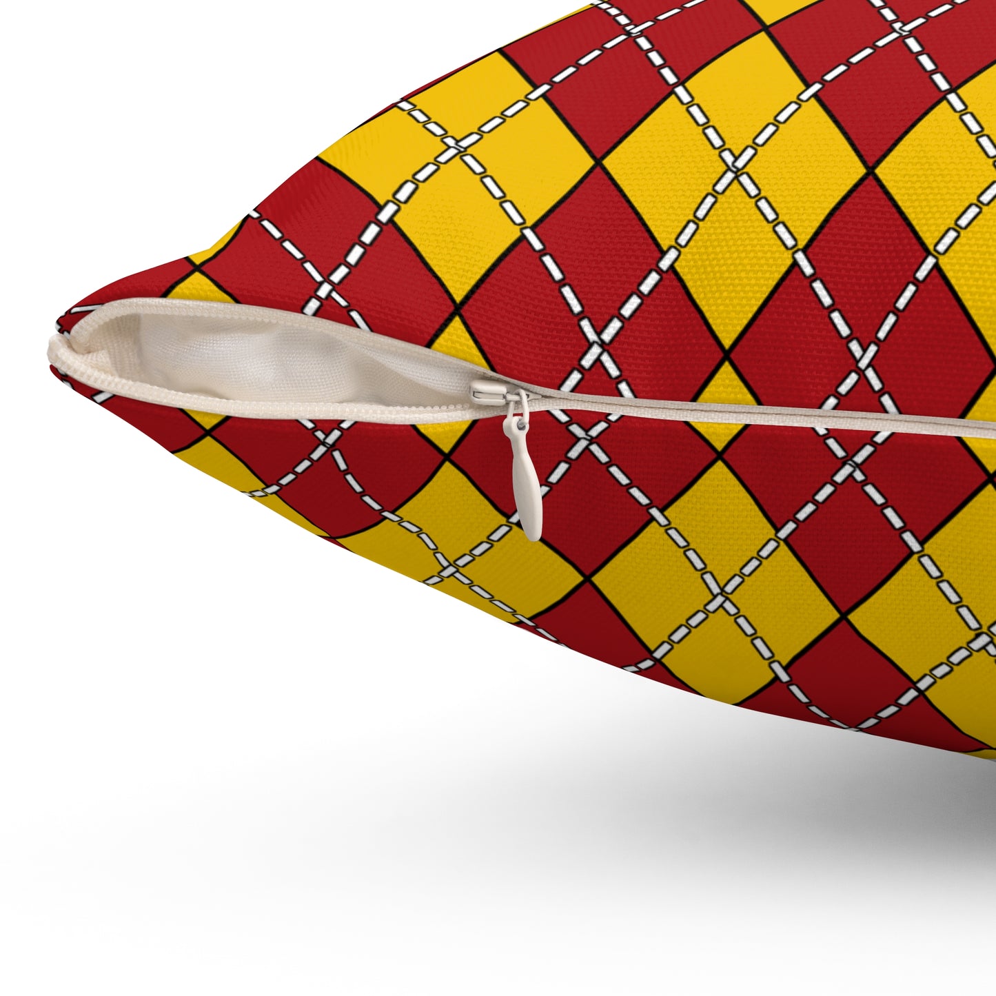 Spain Retro Argyle Cushion Pillow