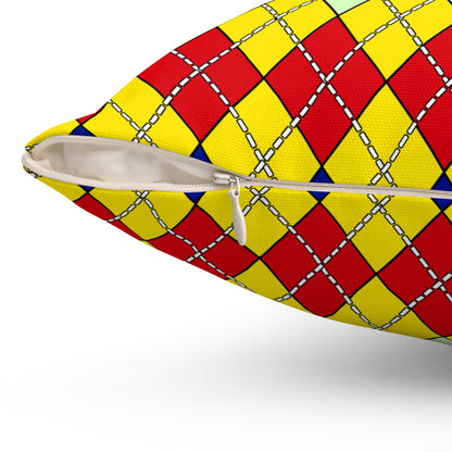 Ecuador Retro Argyle Cushion Pillow