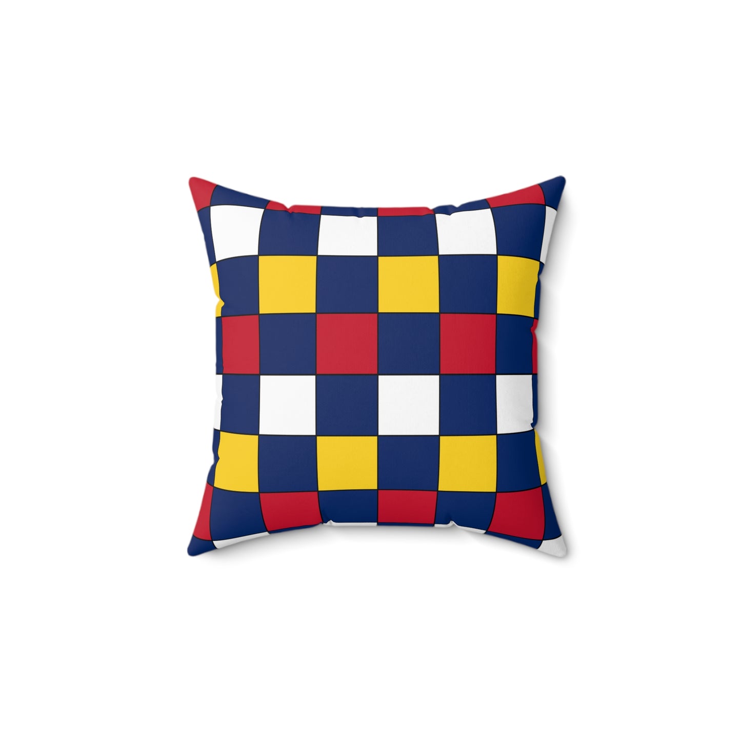 Turks And Caicos Islands Retro Check Cushion Pillow