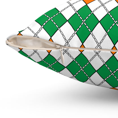Ireland Retro Argyle Cushion Pillow