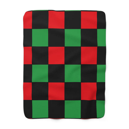Libya Retro Check Blanket Throw