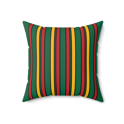 Lithuania Retro Stripes Cushion Pillow