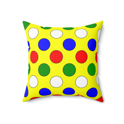 Central African Republic Retro Polka Dots Cushion Pillow