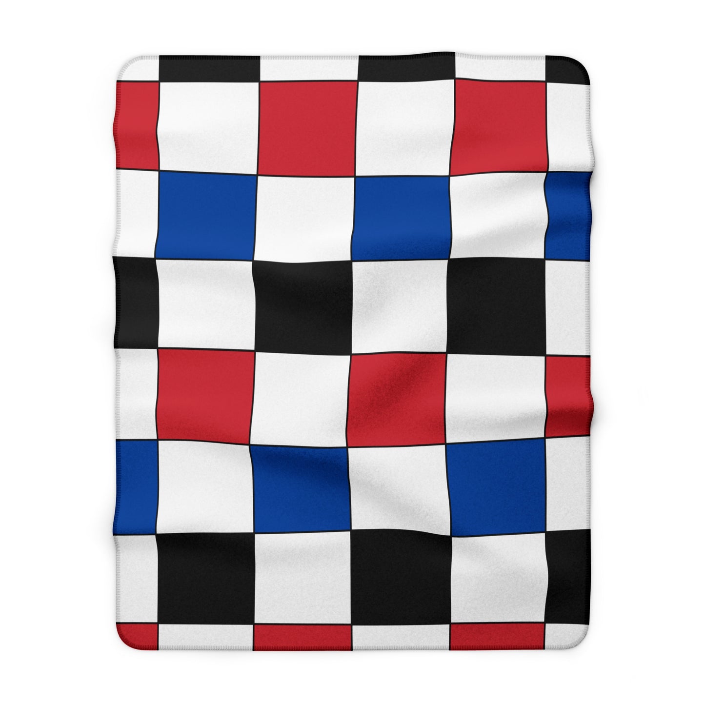 Republic Of Korea Retro Check Blanket Throw