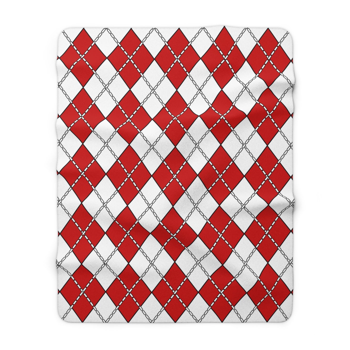 Northern Ireland Retro Argyle Blanket Throw