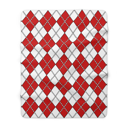 Northern Ireland Retro Argyle Blanket Throw