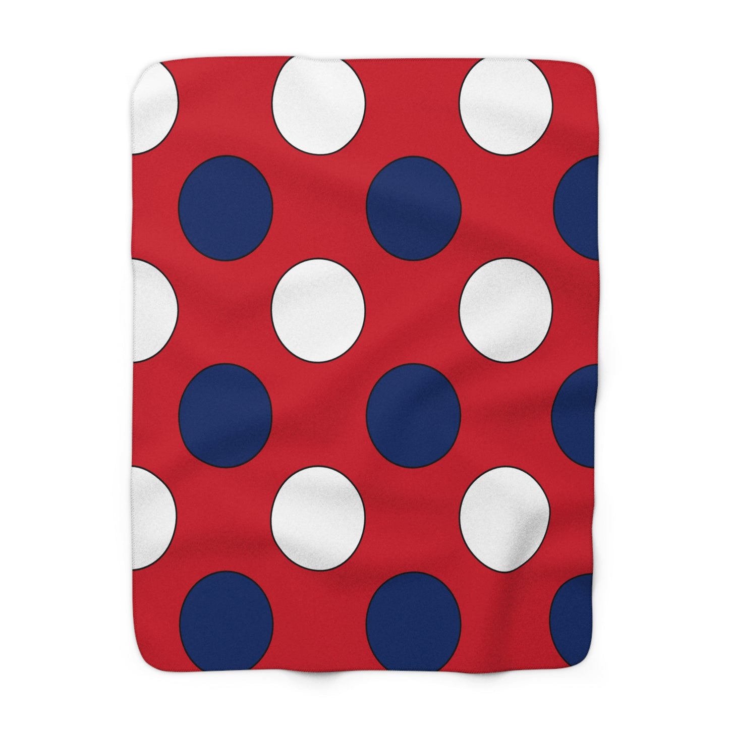 Lao Peoples Democratic Republic Retro Polka Dots Blanket Throw