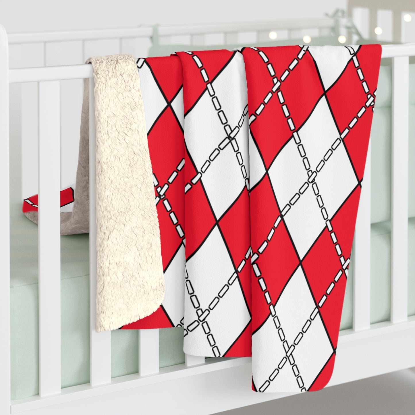 Monaco Retro Argyle Blanket Throw