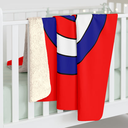 Croatia Retro Target Blanket Throw