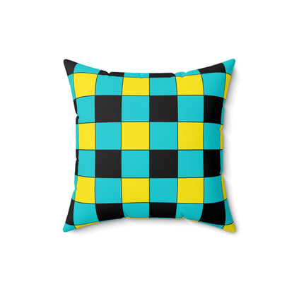Bahamas Retro Check Cushion Pillow