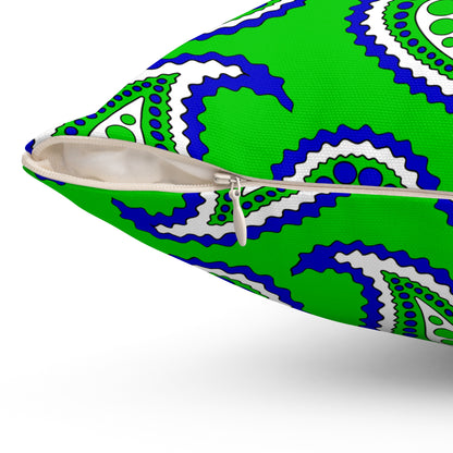 Sierra Leone Retro Paisley Cushion Pillow