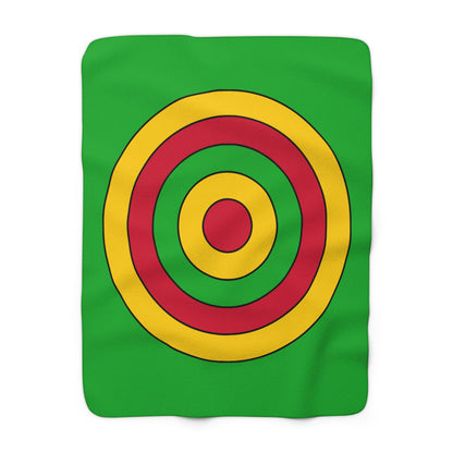 Sao Tome And Principe Retro Target Blanket Throw