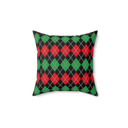 Libya Retro Argyle Cushion Pillow