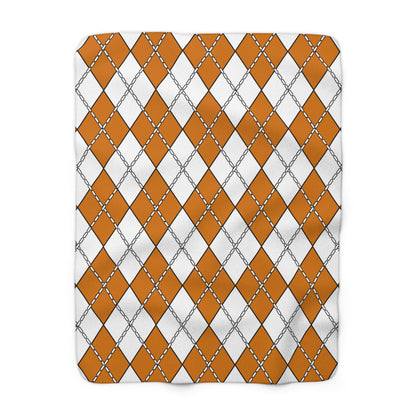 Cyprus Retro Argyle Blanket Throw