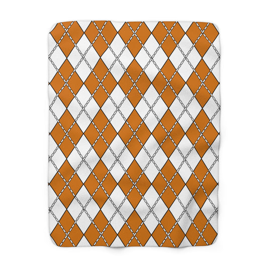 Cyprus Retro Argyle Blanket Throw