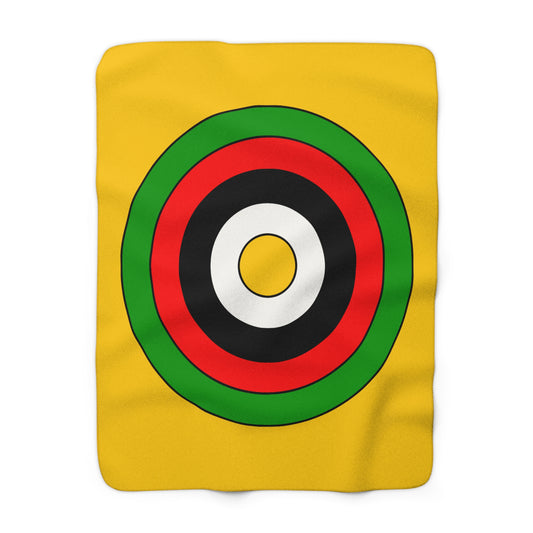 Mozambique Retro Target Blanket Throw