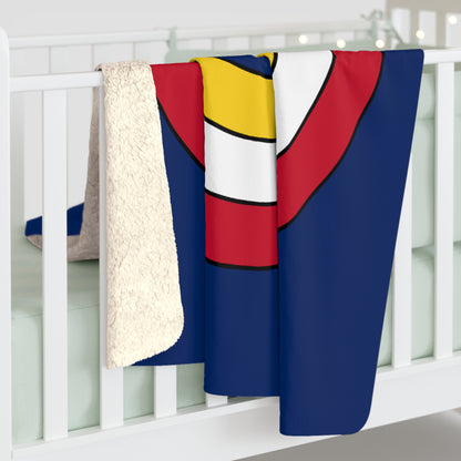 Turks And Caicos Islands Retro Target Blanket Throw