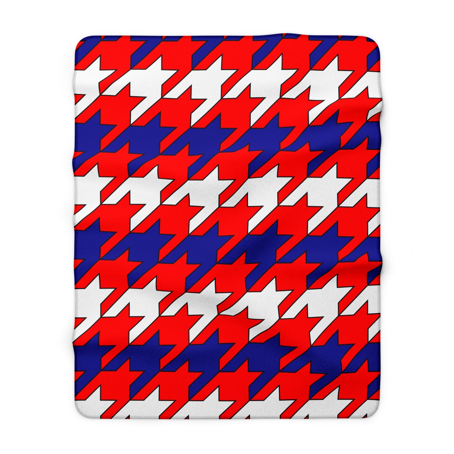 Croatia Retro Houndstooth Blanket Throw