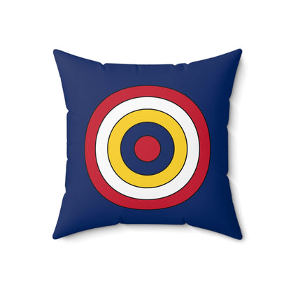 Turks And Caicos Islands Retro Target Cushion Pillow