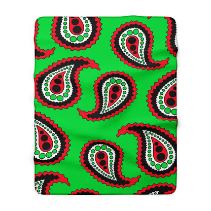 Kuwait Retro Paisley Blanket Throw