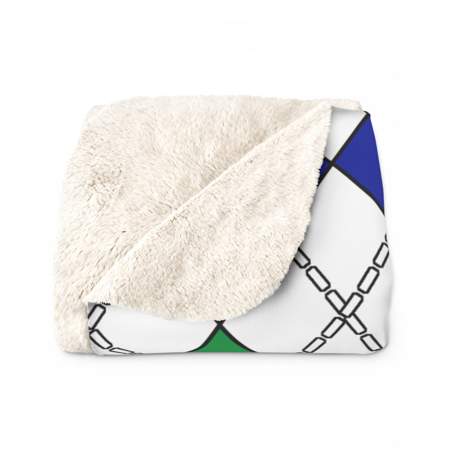 Lesotho Retro Argyle Blanket Throw