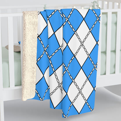 Somalia Retro Argyle Blanket Throw