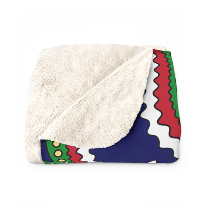 Cayman Islands Retro Paisley Blanket Throw