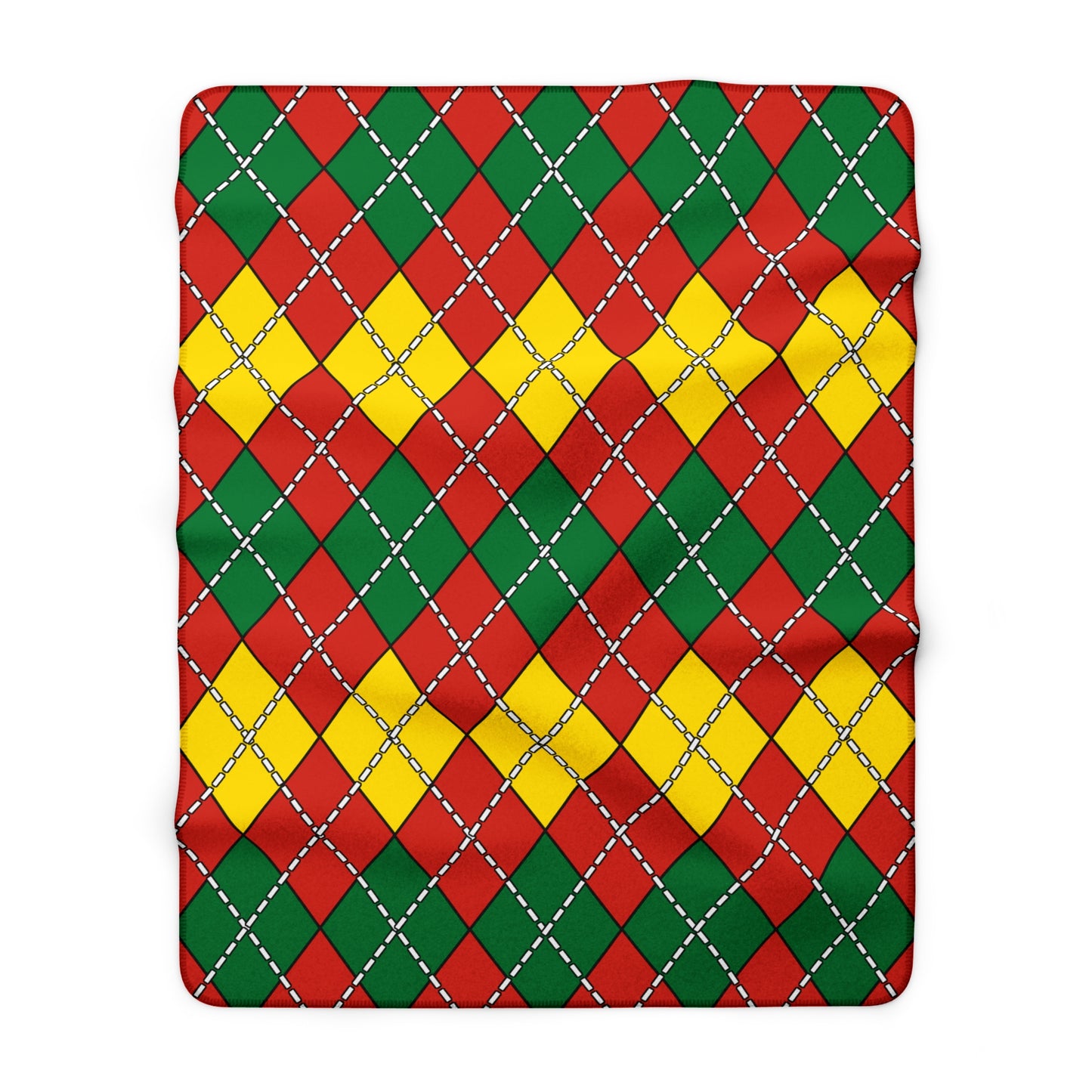 Bolivia Retro Argyle Blanket Throw