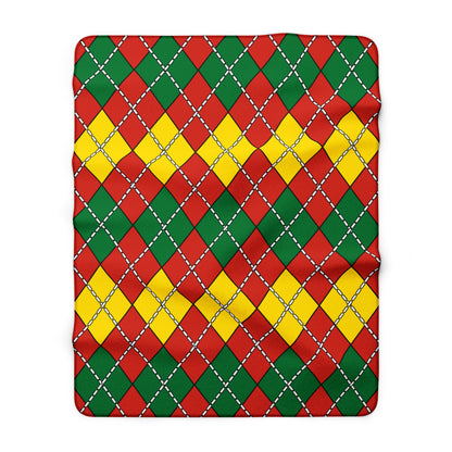 Bolivia Retro Argyle Blanket Throw