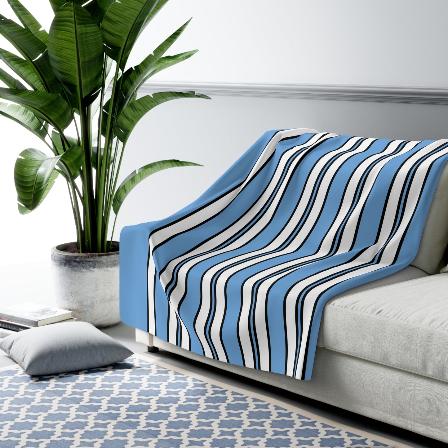 Argentina Retro Stripes Blanket Throw