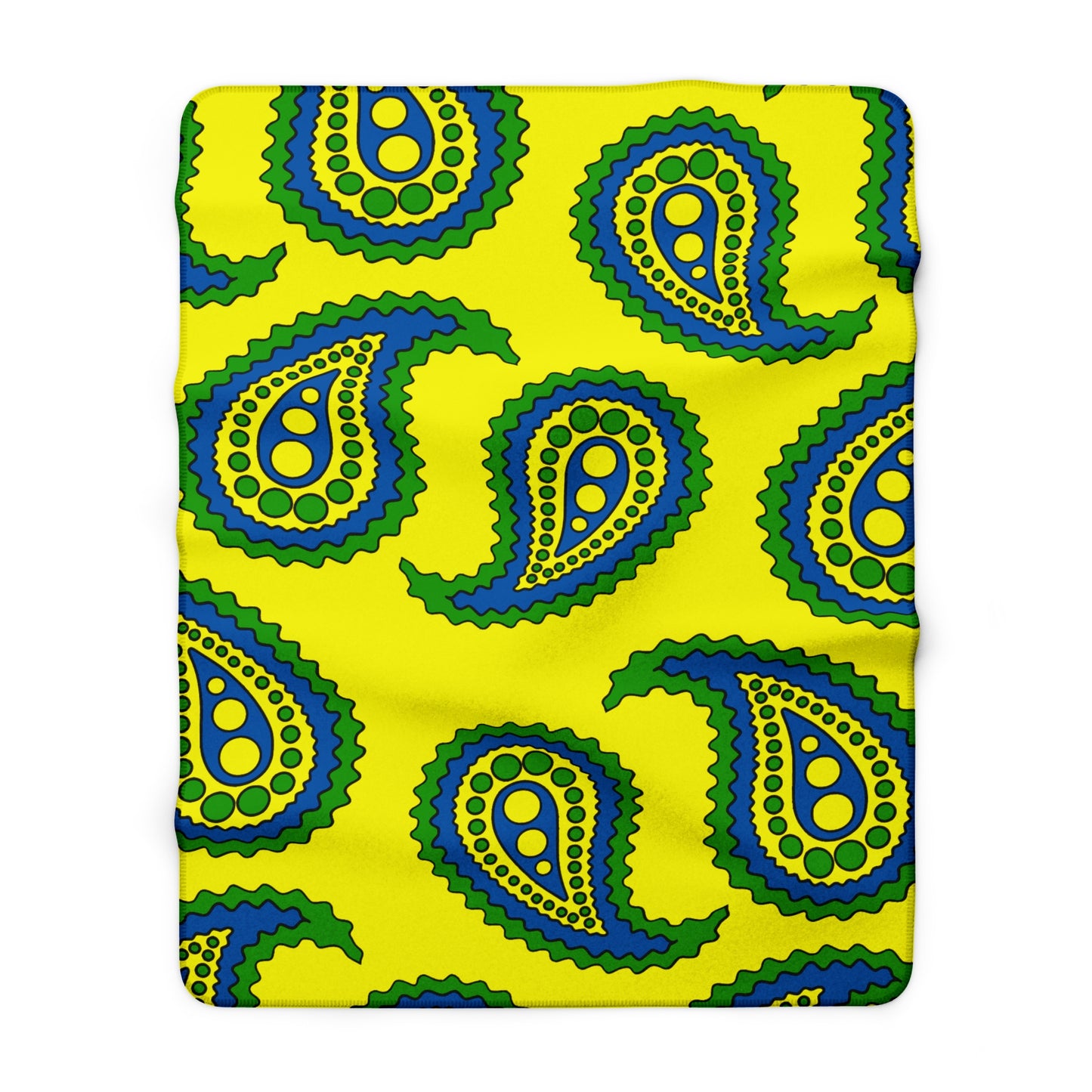 Saint Vincent And The Grenadines Retro Paisley Blanket Throw