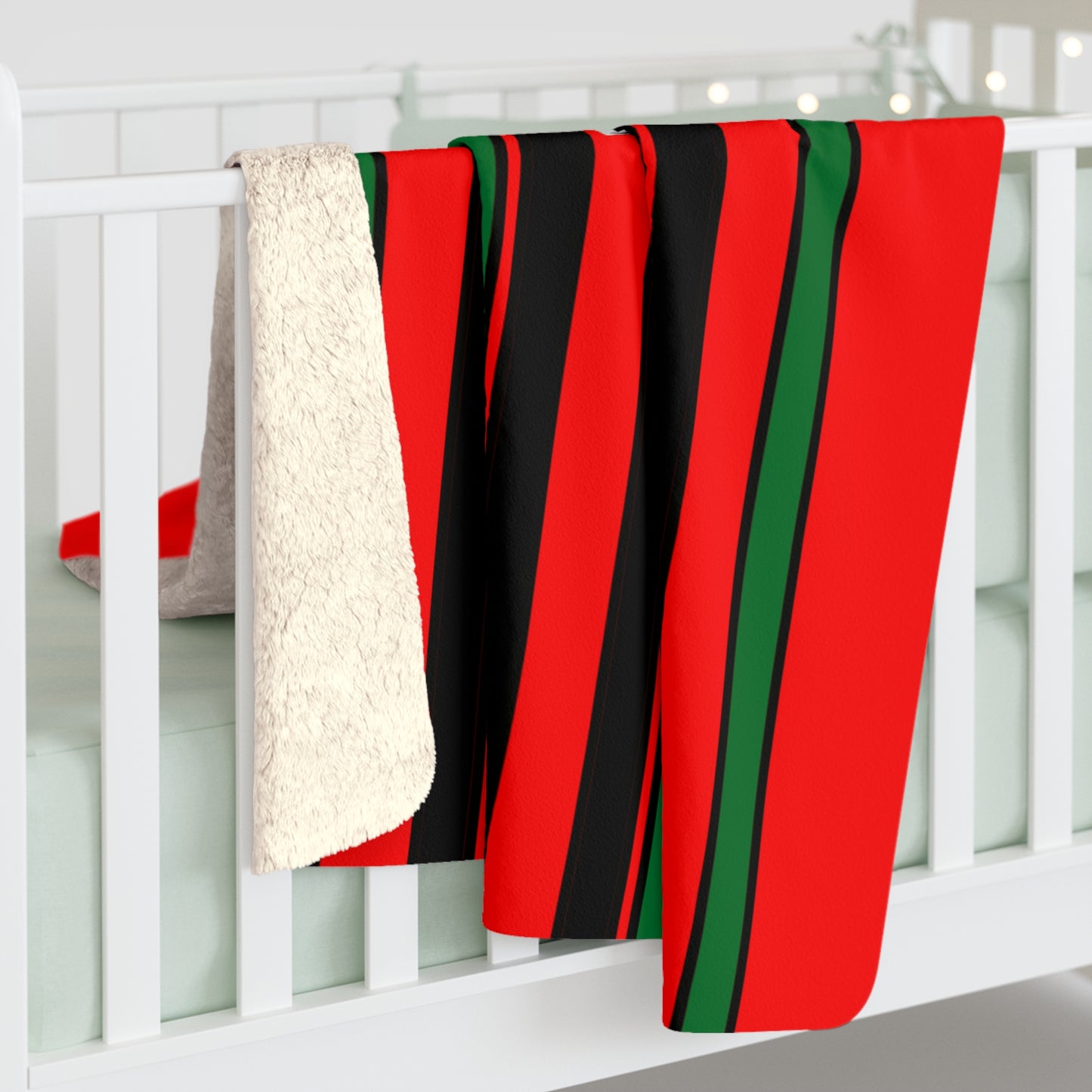 United Arab Emirates Retro Stripes Blanket Throw