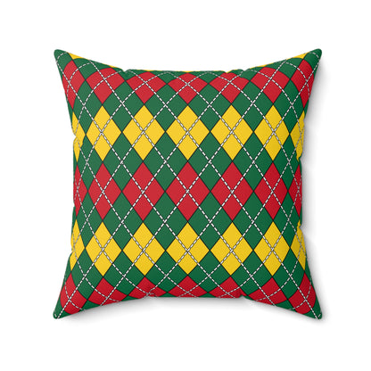 Ghana Retro Argyle Cushion Pillow
