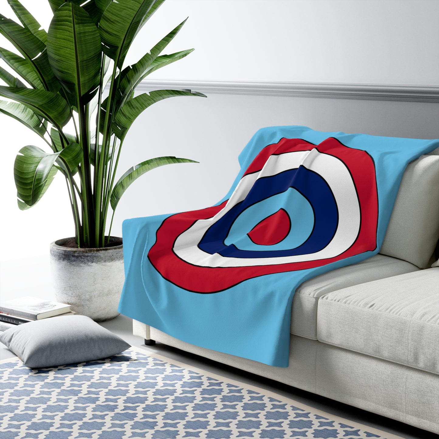 Fiji Retro Target Blanket Throw