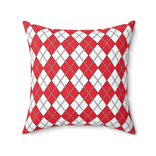 Hong Kong Retro Argyle Cushion Pillow