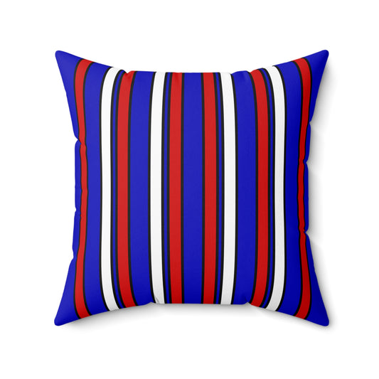 Slovenia Retro Stripes Cushion Pillow