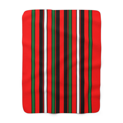 United Arab Emirates Retro Stripes Blanket Throw