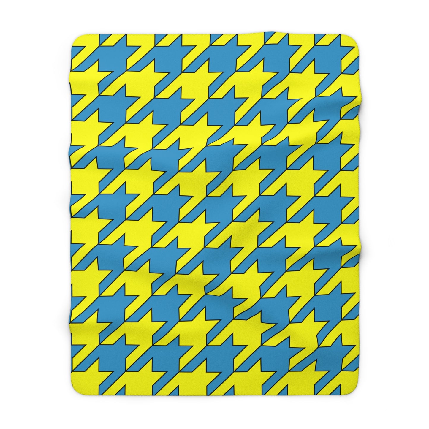 Aruba Retro Houndstooth Blanket Throw