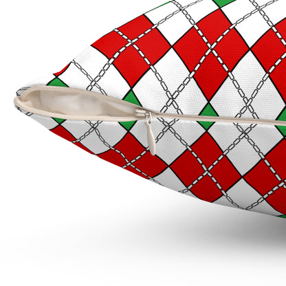 Iran Retro Argyle Cushion Pillow